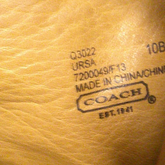 Coach - Shoes- URSA boots  - Beige stiletto ankle booties - Women 10 - Picture 8 of 9